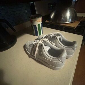 LIGHT BLUE AND WHITE NIKE DUNKS!!